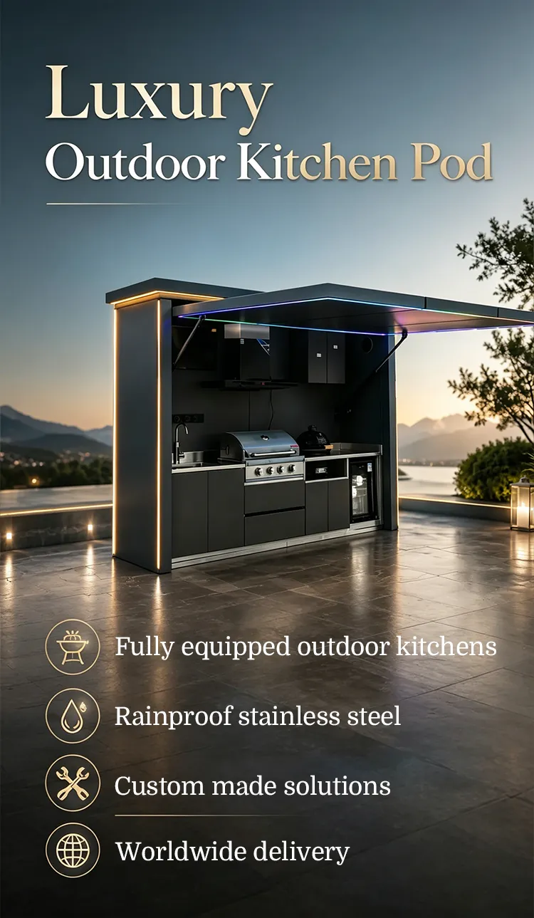Outdoor BBQ Pod Mobile Banner