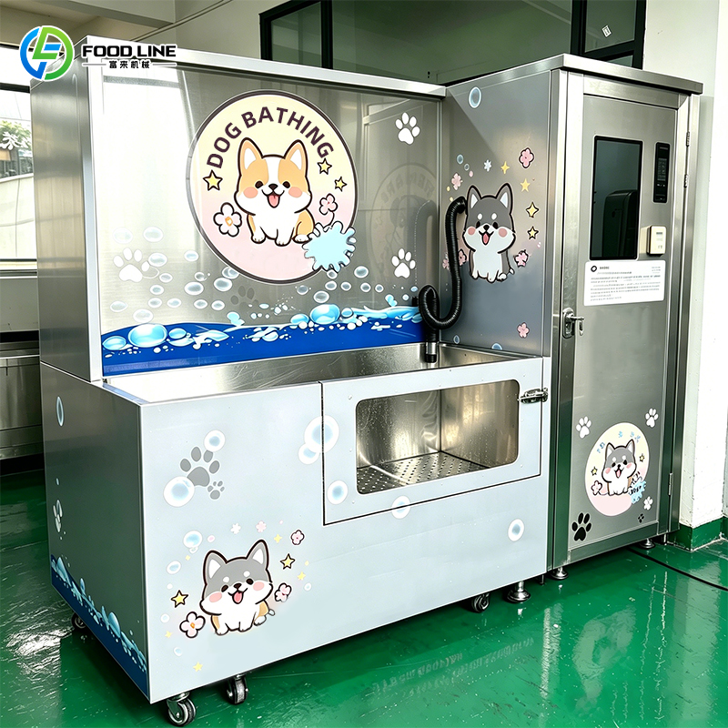 Máquina para lavar perros automática