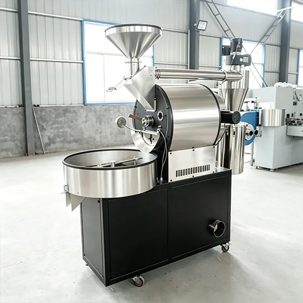 maquina para tostar cafe vista lateral