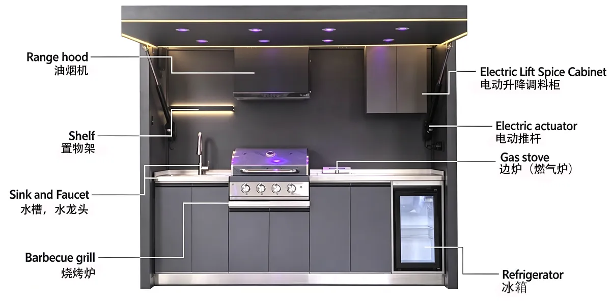 Modular Outdoor Kitchen BBQ Pod Product View 3