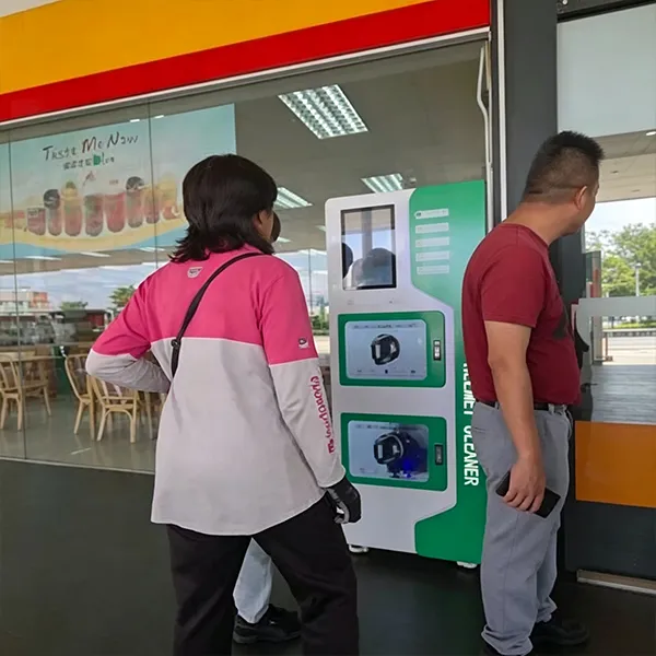 Helmet cleaning machine customer case 3