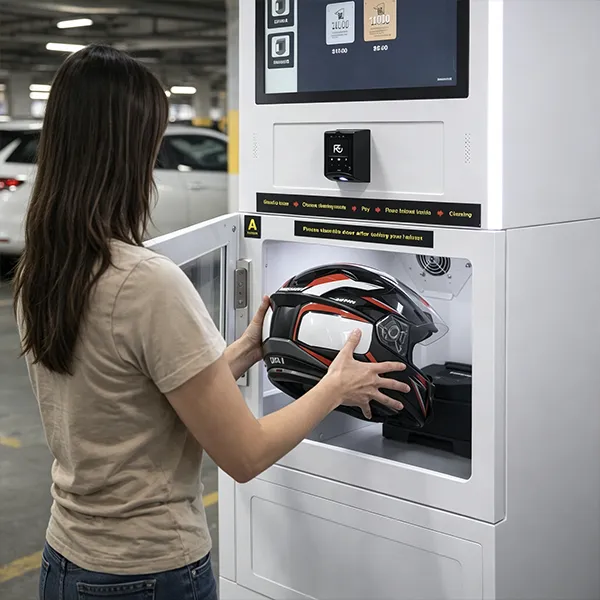 Helmet cleaning machine customer case 1