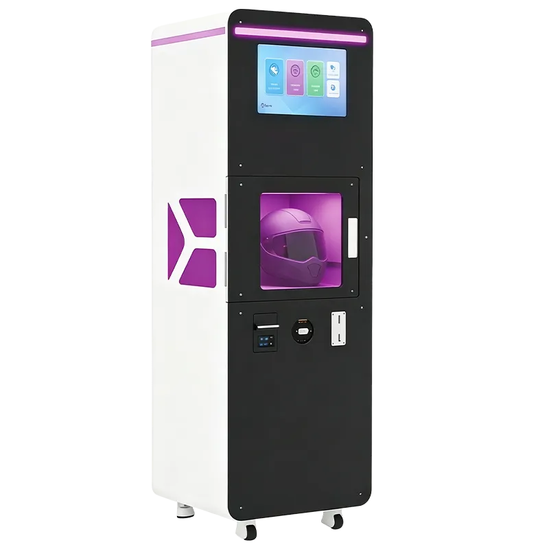 Helmet cleaning machine