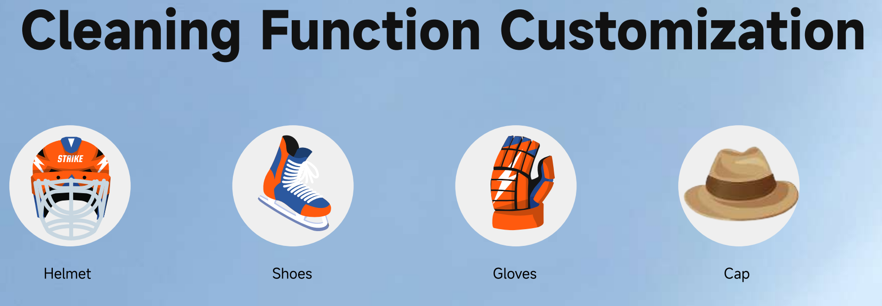 Helmet cleaning five-step technology